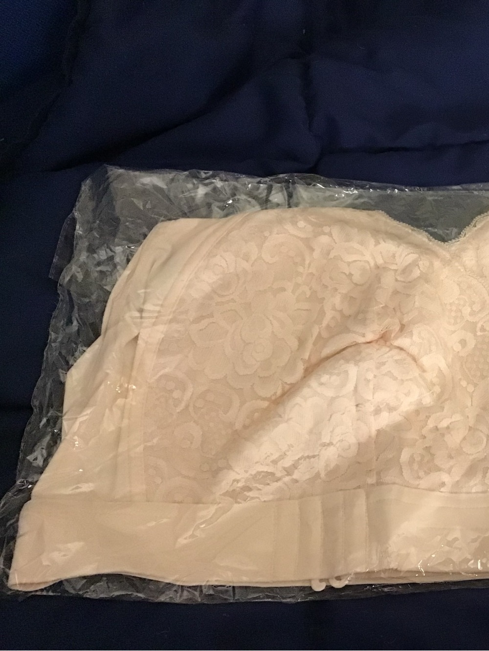 NWT Ease Blooming Lace Front-Closure Comfort Bra - Pale Pink